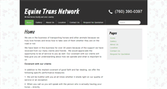 Desktop Screenshot of equinetransnetwork.com