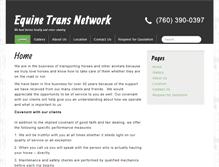 Tablet Screenshot of equinetransnetwork.com